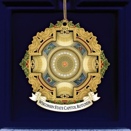 image of Wisconsin State Capitol Ornament 2024